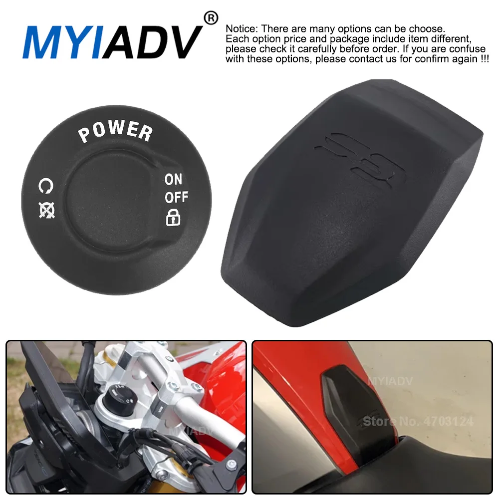 

For BMW R1200GS R1250GS GS1250 2014-2022 Motorcycle One-Key Start Switch Cover Gas Fuel Oil Tank Pad Protector Cover Stickers