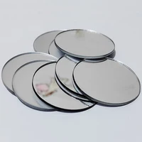 10 pièces de diamètres de 5/8/12cm, miroir acrylique épais argenté, autocollants muraux, miroir décoratif rond, miroir de maquillage DIY 1