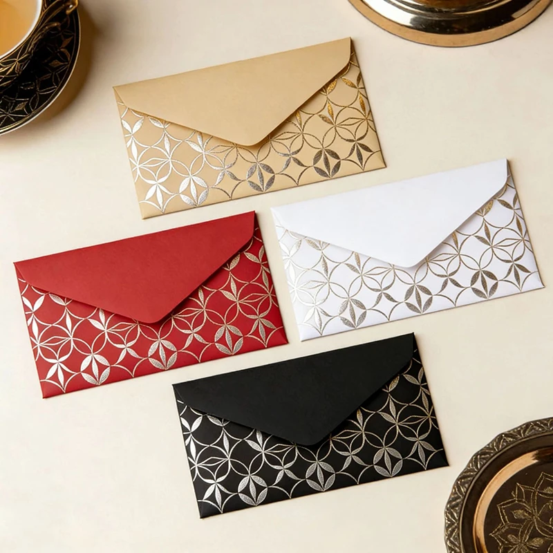 

50pcs 11x18cm White Envelopes for Wedding Postcards Giftbox 150g Paper Invitations Message Small Business Letters Storage Bag