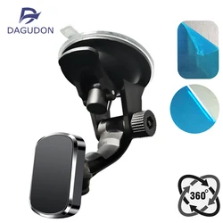 Magnetic Car Phone Holder Windshield Dashboard Sucker Stand 360 Degree Mobile Magnet Mount Support For Xiaomi Samsung Huawei