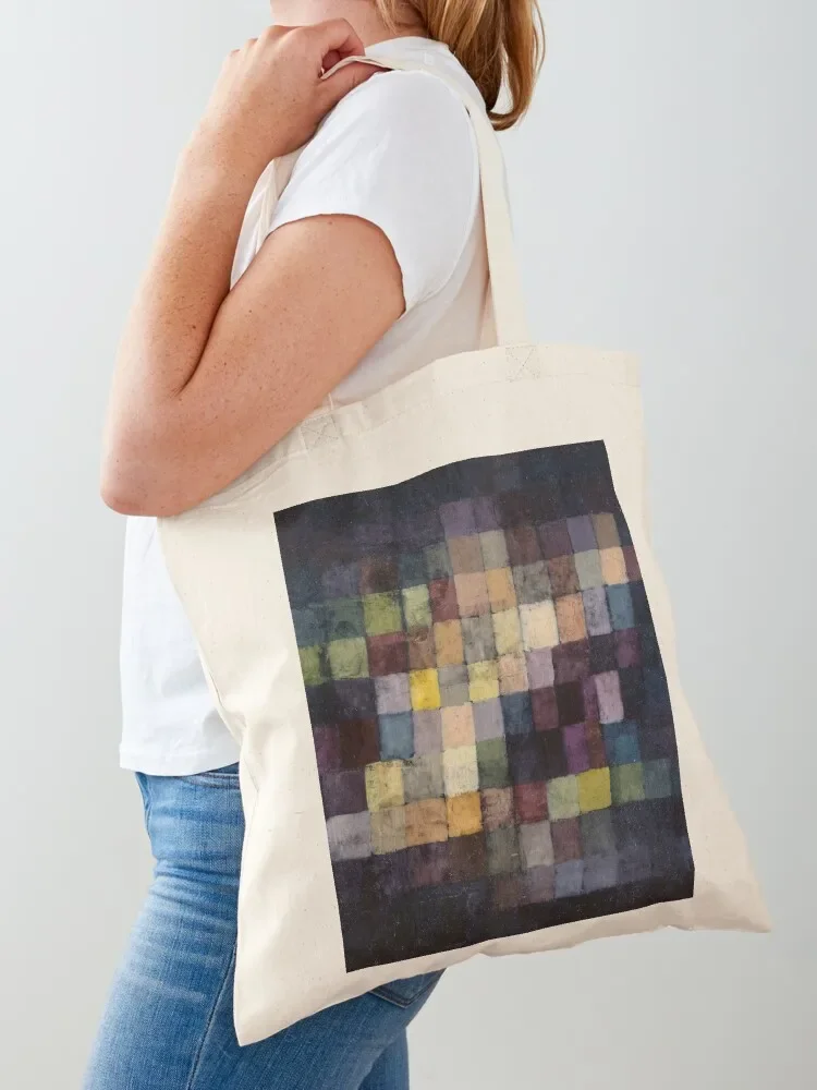 Vintage color block painting Tote Bag tote women