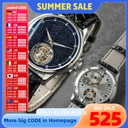 Sugess Tourbillon Master orologio da uomo 2020 Blue GoldStone edizione limitata orologi da lavoro di lusso regalo del padre movimento Tianjin
