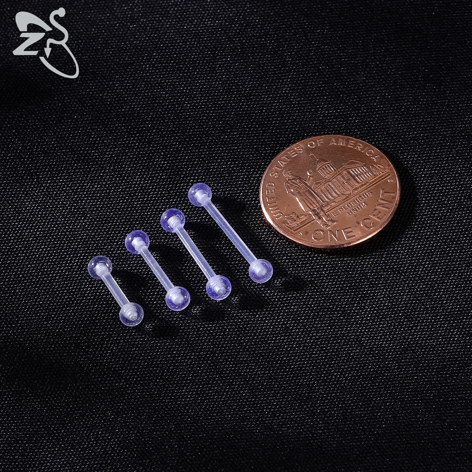 ZS 1 Set Acrylic Barbell Nose Septum Rings Invisible Ear Retainer Helix Rook Belly Piercings Bioflex Men Body Piercing Jewelry
