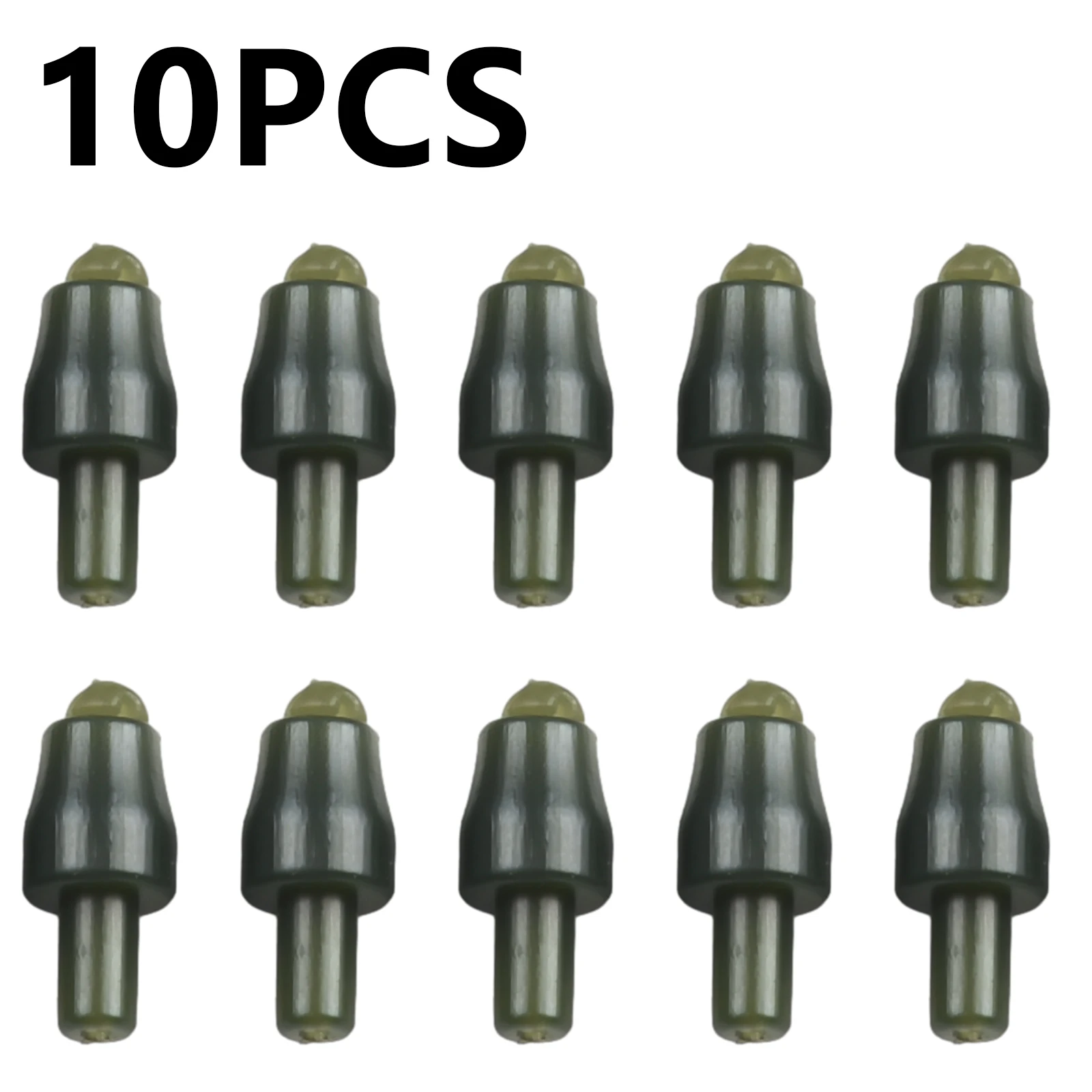 

10/24pcs Fishing Feeder Connector 10x5x3CM Silicone Inline Quick Change Bead Fishing Tool Accessories