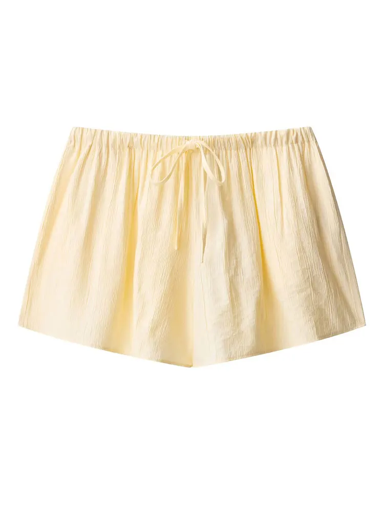 2025 Summer Causal Chic Women Suit Solid Single Breasted Long Sleeve Blouse Loose Shorts FashionFemale Set