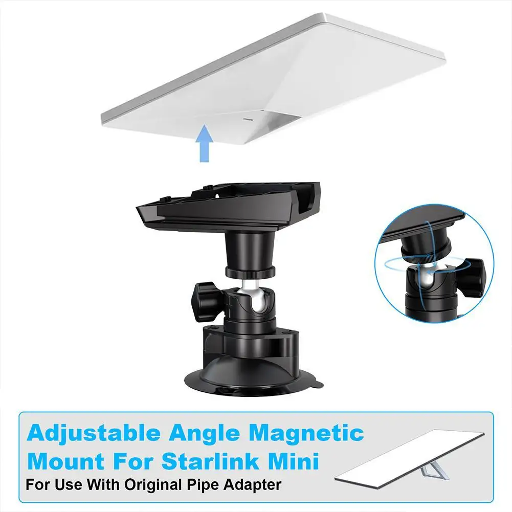 For Starlink Mini Adapter Base Adjustbale Angle Magnetic Mount For Starlink Mini For StarLink Mini Accessories