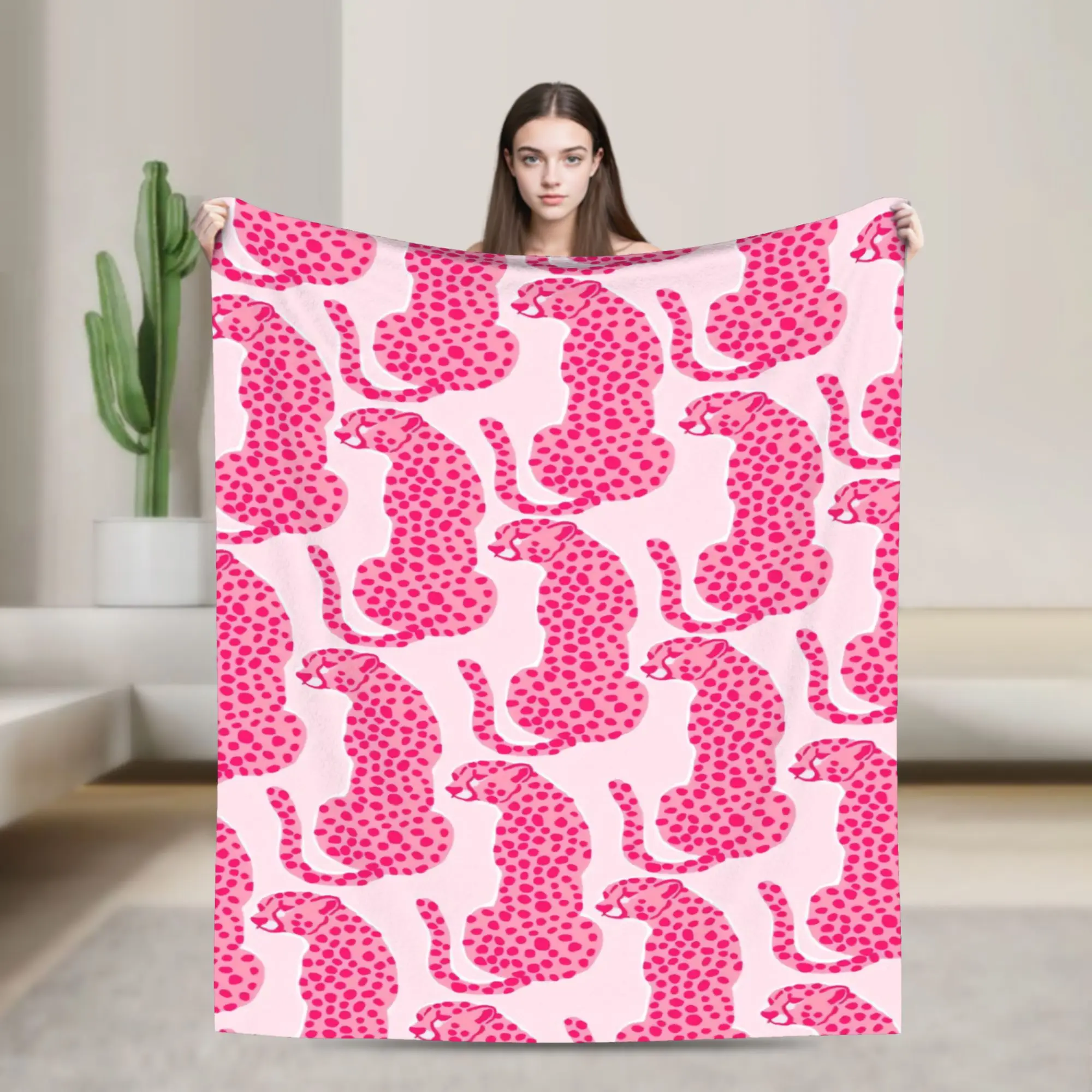 Jaguar Print Plush Blankets Boy Girl  Flannel Bedding Throws For Couch Chair Sofa Bed Warm Design Quality Bedspread Gift Idea