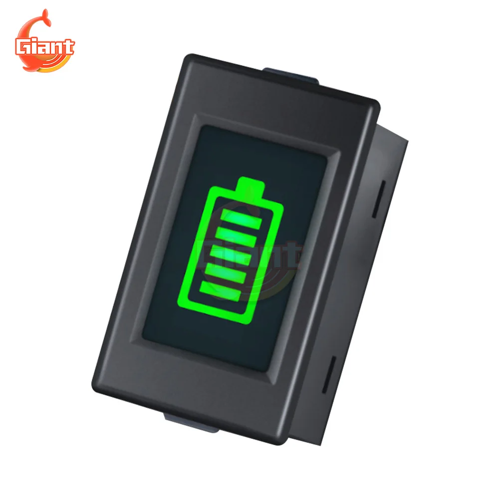 LEDディスプレイ付き電気テスター,リチウム電池付き電気テスター,高精度,DC12V-48V mAh,赤/緑