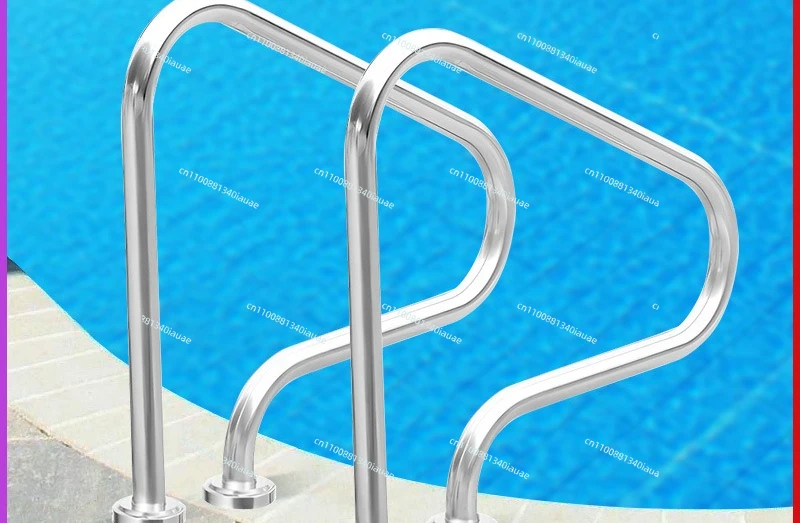 304 Stainless Steel for Swimming Pool Sewer Escalator, Thickened To Avoid Pre-embedding and Punching, The Handrail Is Firm