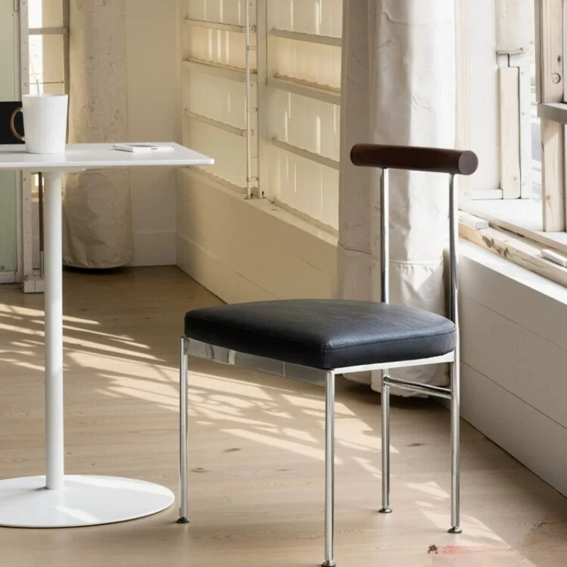 Bauhaus Style Dining Chair Household Restaurant Seat Ergonomic Backrest Desk Chair Modern Study Office Side Chair for Home view 3