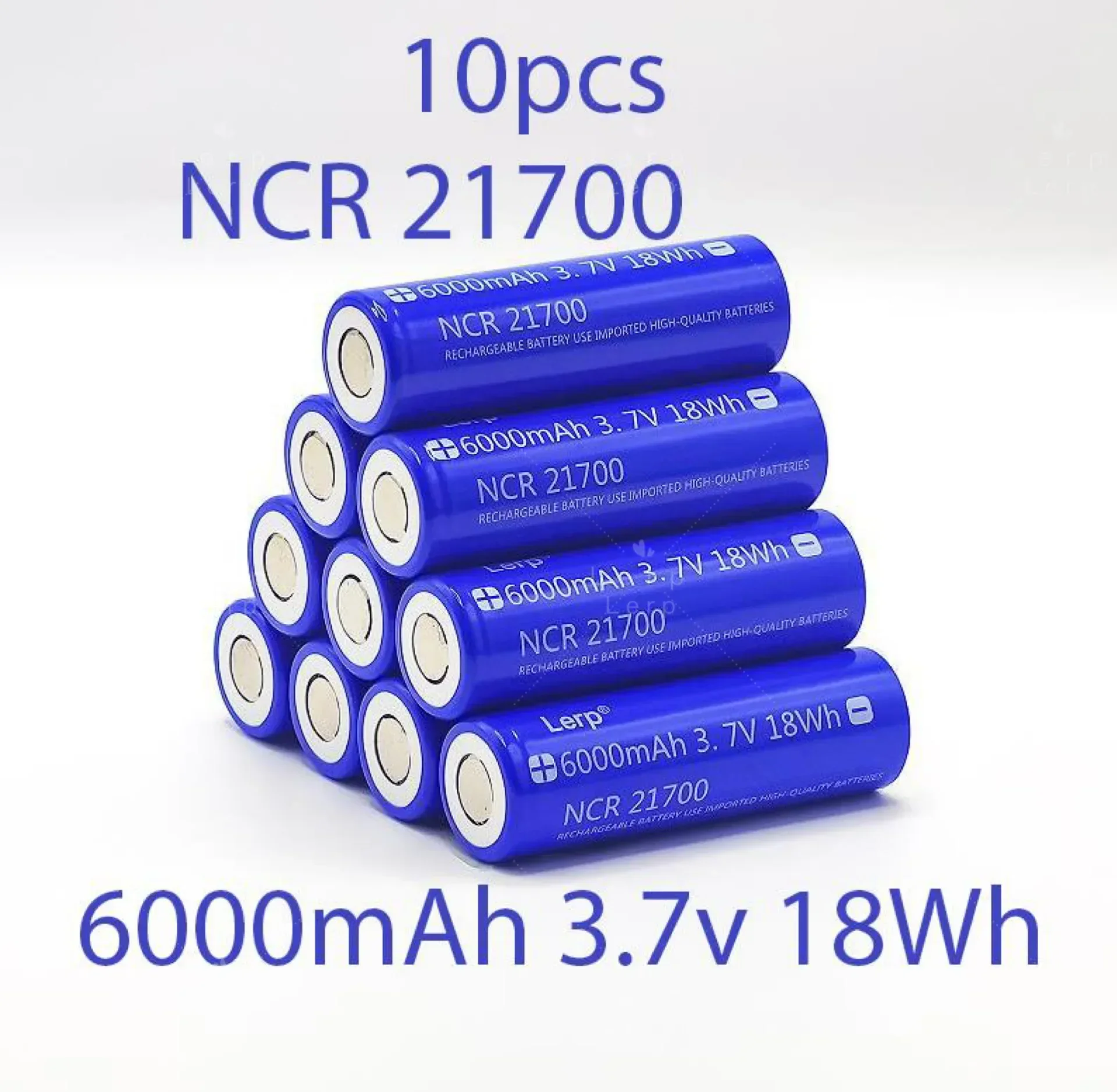 New 2025- Three element rechargeable lithium battery, large capacity lithium-48S, 3.7V, 6000mah, 21700, 9.5A, discharge rate 2C