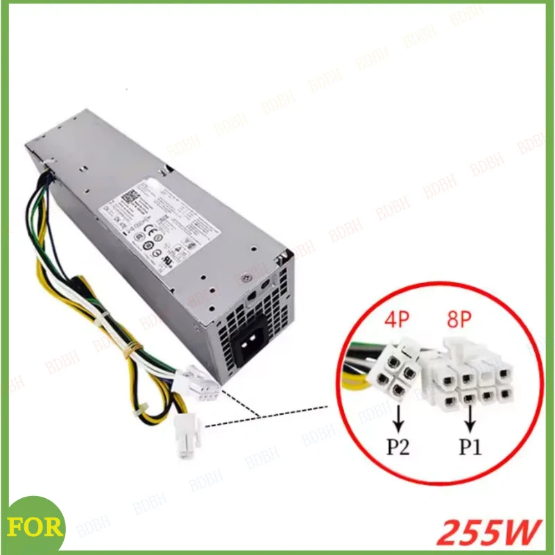

PSU-Adapter For Dell 7020 9020 3020 Power Supply H255ES-01 B255ES-01 HU255AS-00 AC255ES-00 H255ES-00 L255AS-00 YH9D7 F255ES-00