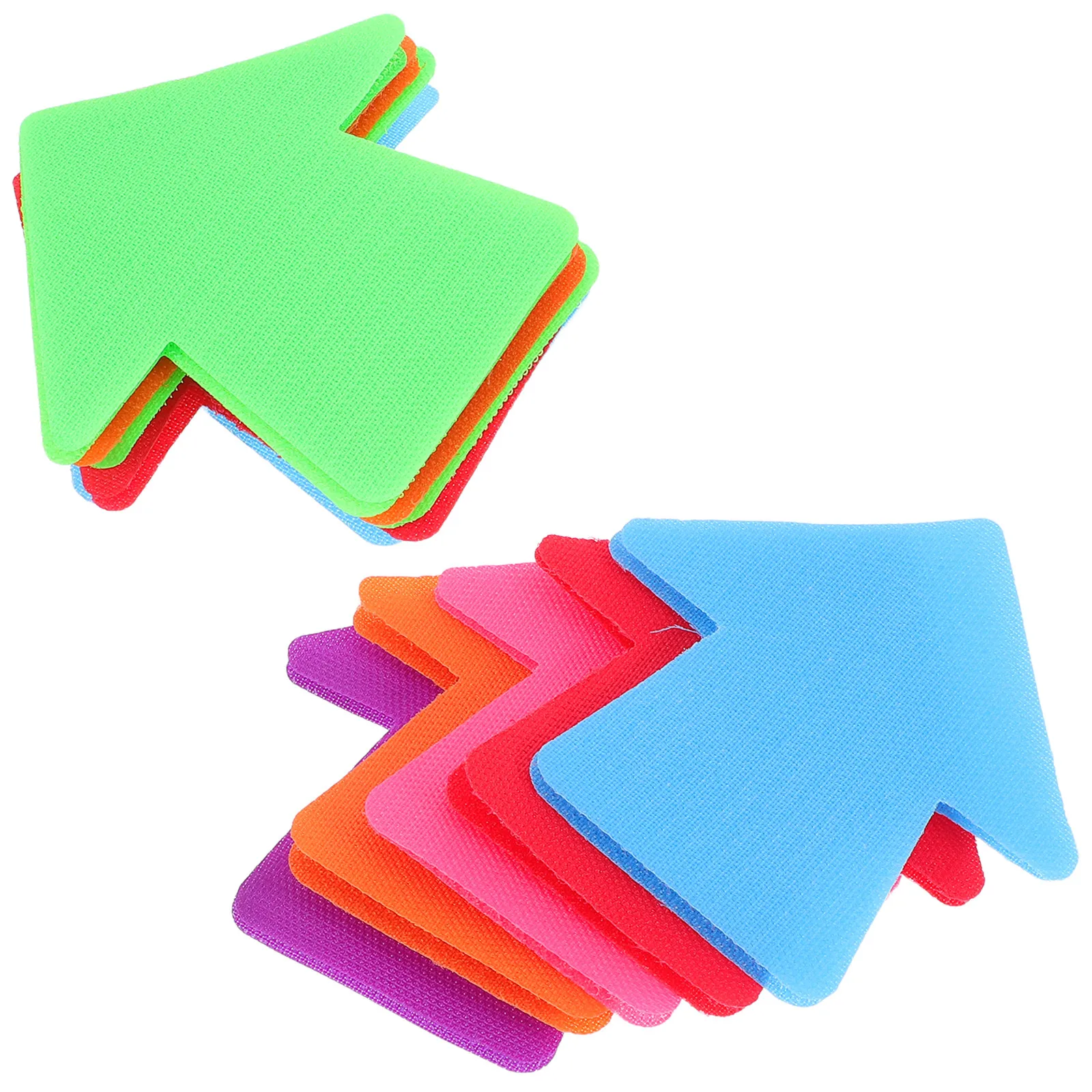 

20Pcs Arrow Carpet Markers for Classroom Non-Slip Colorful Floor Interactive Learning Game Early Education Activity