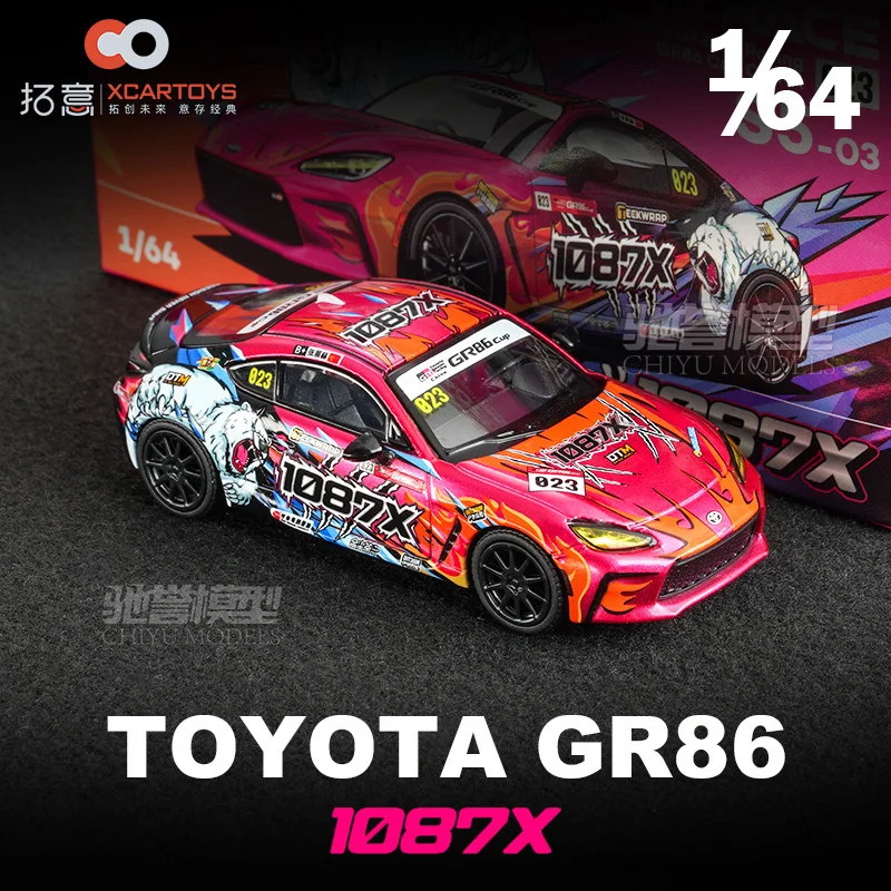 

XCARTOYS/POPRACE 1/64 TOYOTA GR86 1087X metal diecast cars models collect ornaments collection models S5-03