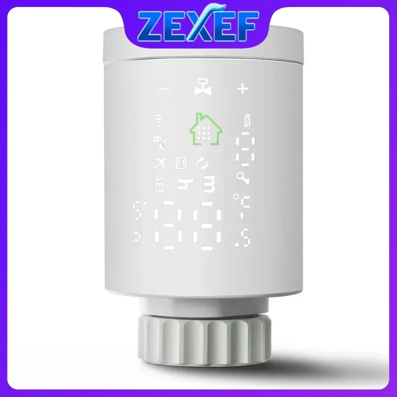 

Интеллектуальный термостат Tuya Zigbee3.0, радиатор TRV, термостат, контроллер клапана, поддержка Alexa Google Home, аксессуары для умного дома