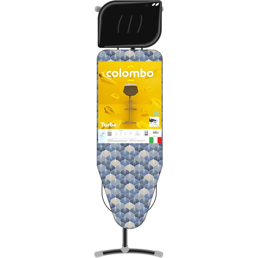 Extra Large Foldable Ironing Board with Steam Generator Holder, Height Adjustable, Heavy-Duty Frame