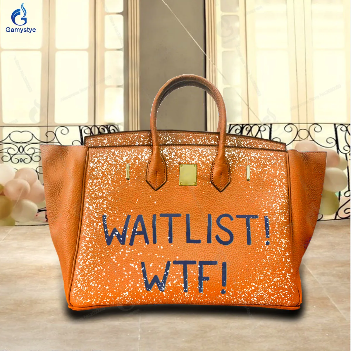 Printed Customize Art English WTF Bags Women Bag Designer Crossbody Handbag Female Messenger Totes Really Leather Cowhide Travel