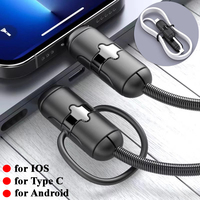 Multifunctional Data Cable Protector Cable Winder Cord Organizer Silicone  USB Wire Cord Cover for IOS Type C Android