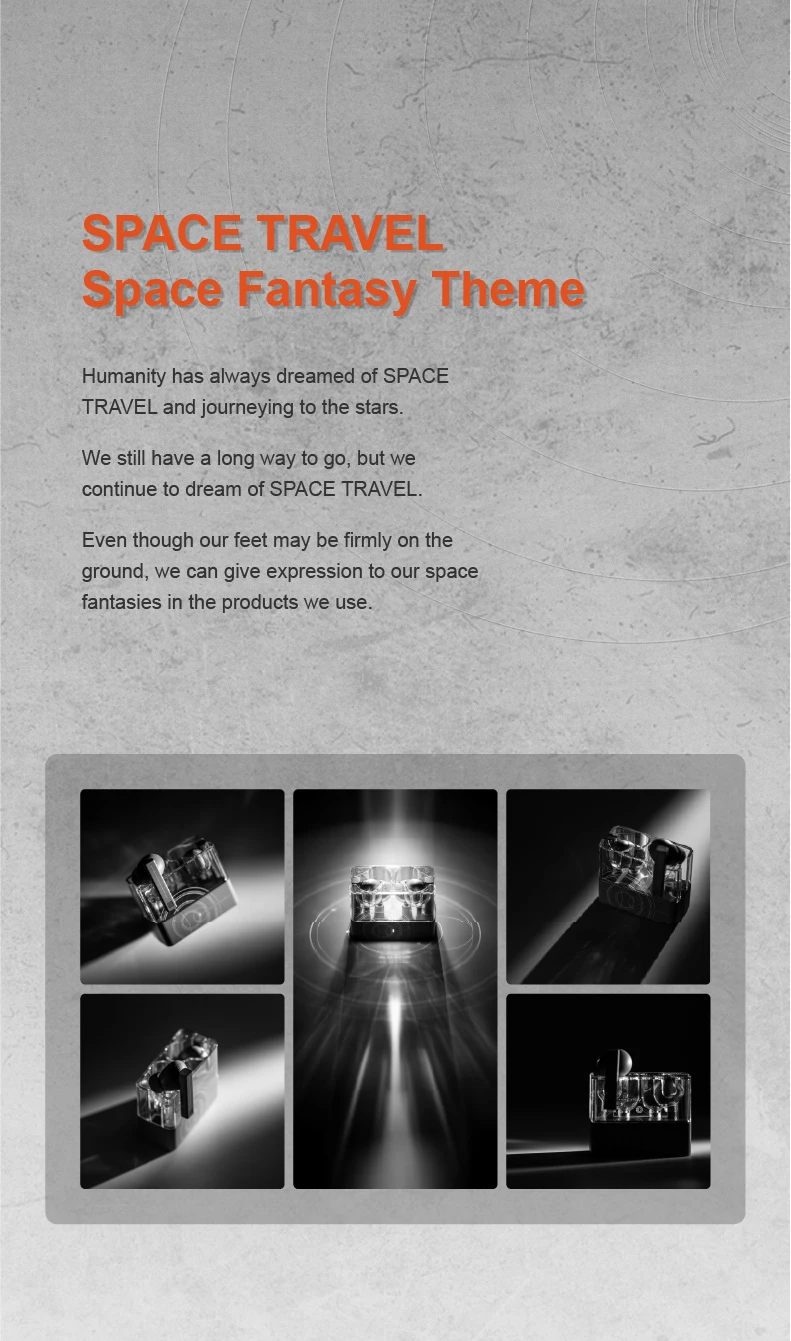 MOONDROP Space Travel 2 ULTRA TWS Bluetooth-Kopfhörer ANC LDAC Bluetooth 6.055ms Low-Latency Game Mode Gaming-Headset – Detail 4