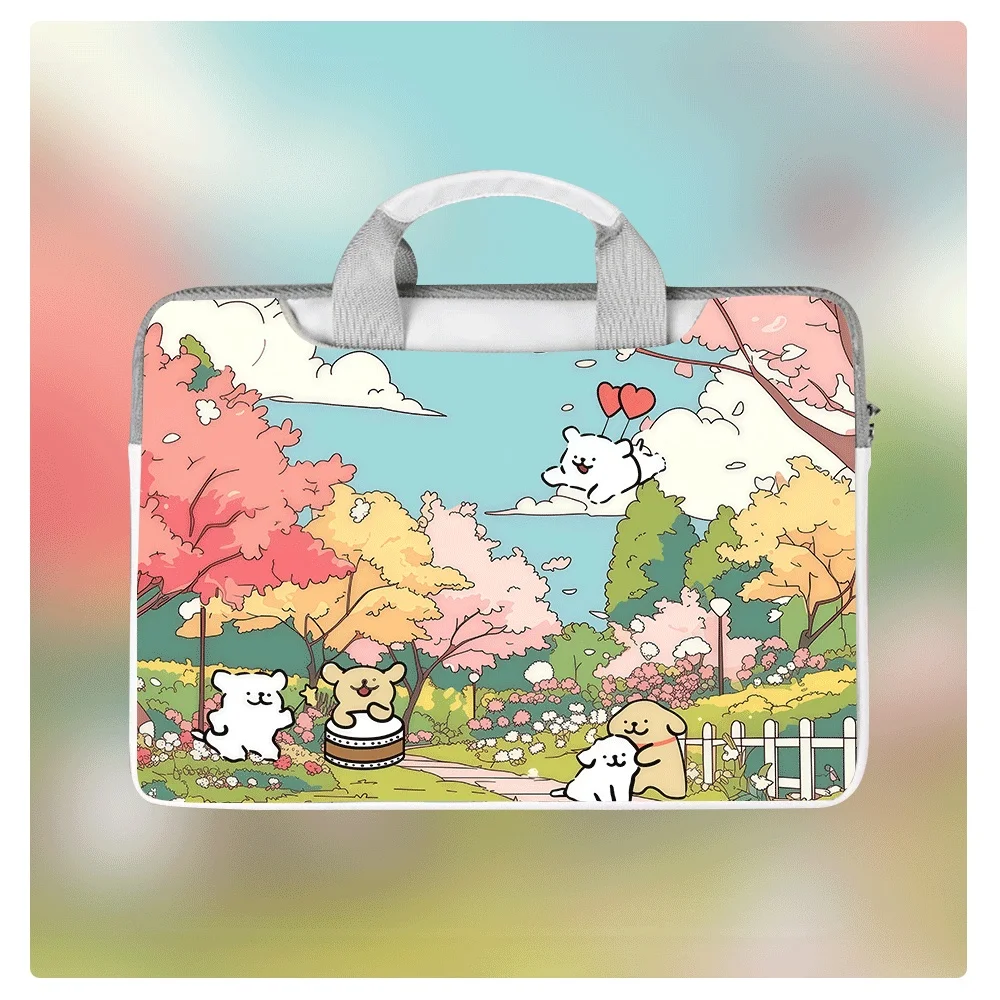 

Fashionable Cartoon Dog Laptop Bag HD Printing Waterproof and Shockproof 12-16 Inch Student Learning Machine Protective Case