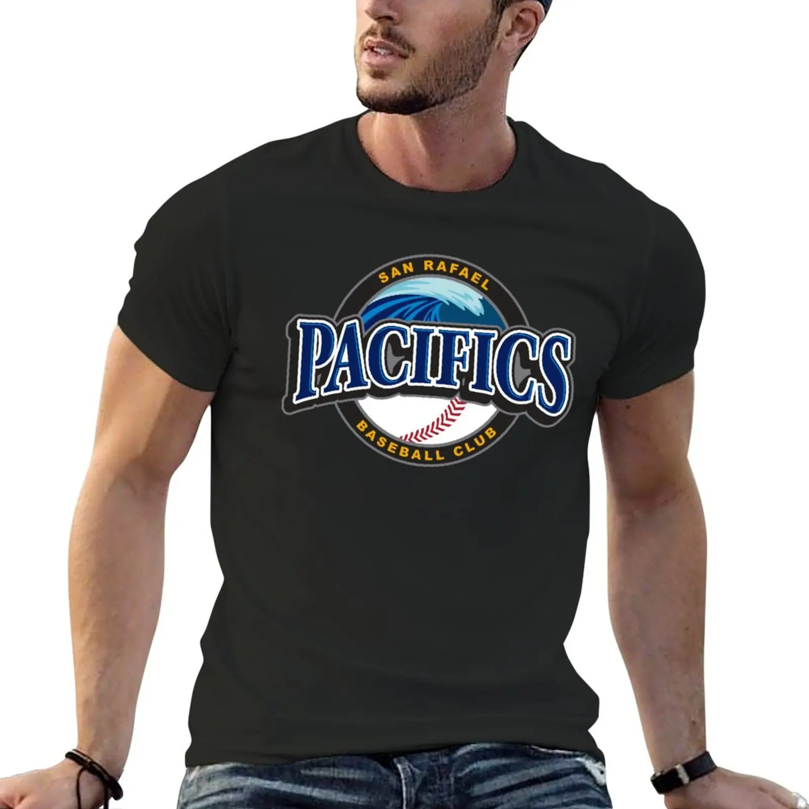 New San Rafael Pacifics T-Shirt kawaii clothes Blouse summer clothes funny t shirt Men's t-shirt