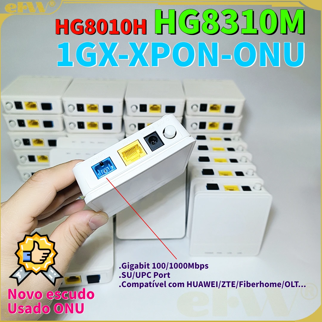 10/20pcs 100% original HG8310M 1GE - XPON ONU bridge GEXPON GE ONT new shell refurnished x1Lan FTTH secondhand Modem terminal