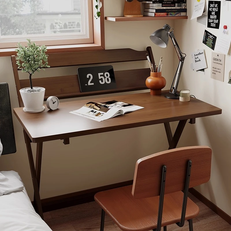 

Small apartment folding table portable bedside children's study table 2025 new rental house rectangular homework