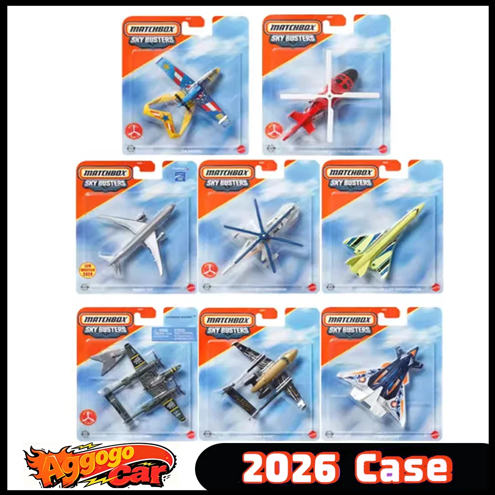 Coche de juguete Matchbox original Sky Buster para niños, modelo de helicóptero Boeing Jet Hypersonique fundido a presión 1/64, regalo de cumpleaños