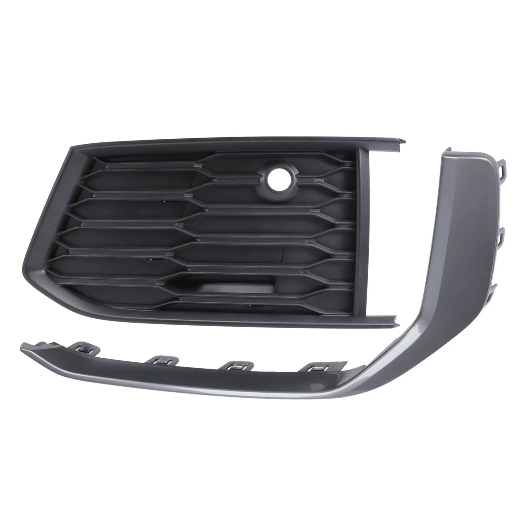 

For Audi A6 C8 2019-2021 Left Side Front Lower Bumper Fog Light Grille Grill Cover Frame Trim