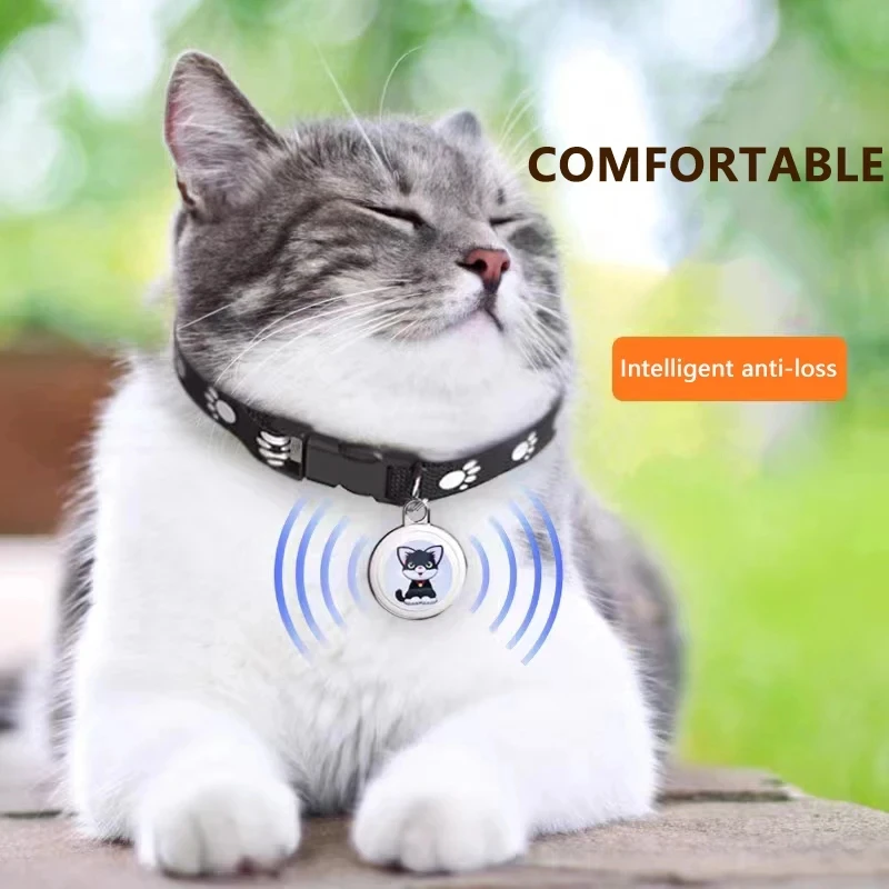 

Pet Anti-Lost GPS Tracker Bluetooth-compatible Smart Wearable Waterproof Locator Real-time Tracking Dog Cat Collar Find Device