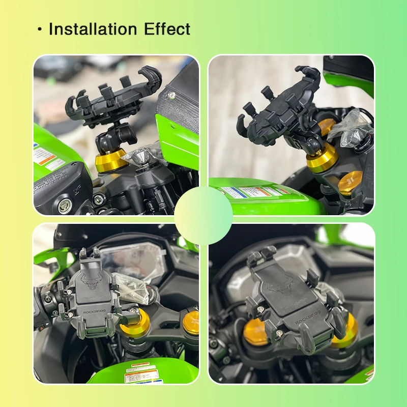 Motorcycle Navigation Mobile Phone Bracket Front Fork Upper Top Triple Clamp Screw Cap For ZX-4R ZX-4RR ZX4R ZX4RR ZX25R ZX-25R