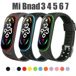 Bracelet For Xiaomi Mi band 7 6 Strap miband4 miband5 miband6 Replacement Silicone SmartWatch Wristband beacelet Mi band 3 4 5