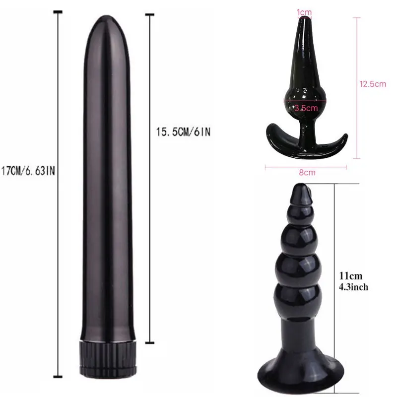 4/5/7/8Pcs/Set Silicone Butt Plug Dildo Masturbation Anal Plug Vaginal Plug Sex Toys Combination Anal Bead Dilator Toys for Gay - Image 3