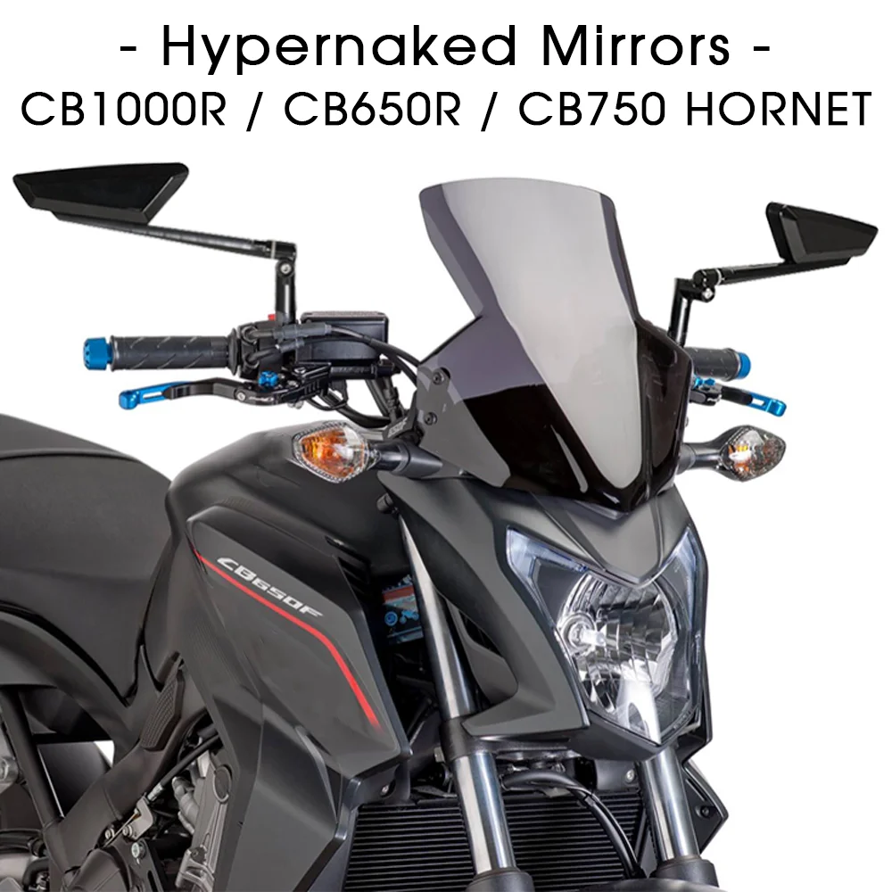 

for HONDA CB750 HORNET CB1000R Hypernaked Mirrors CB650F Accessories CB650R Adjustable Side Rearview CB1100 CMX 500 REBEL CB500X