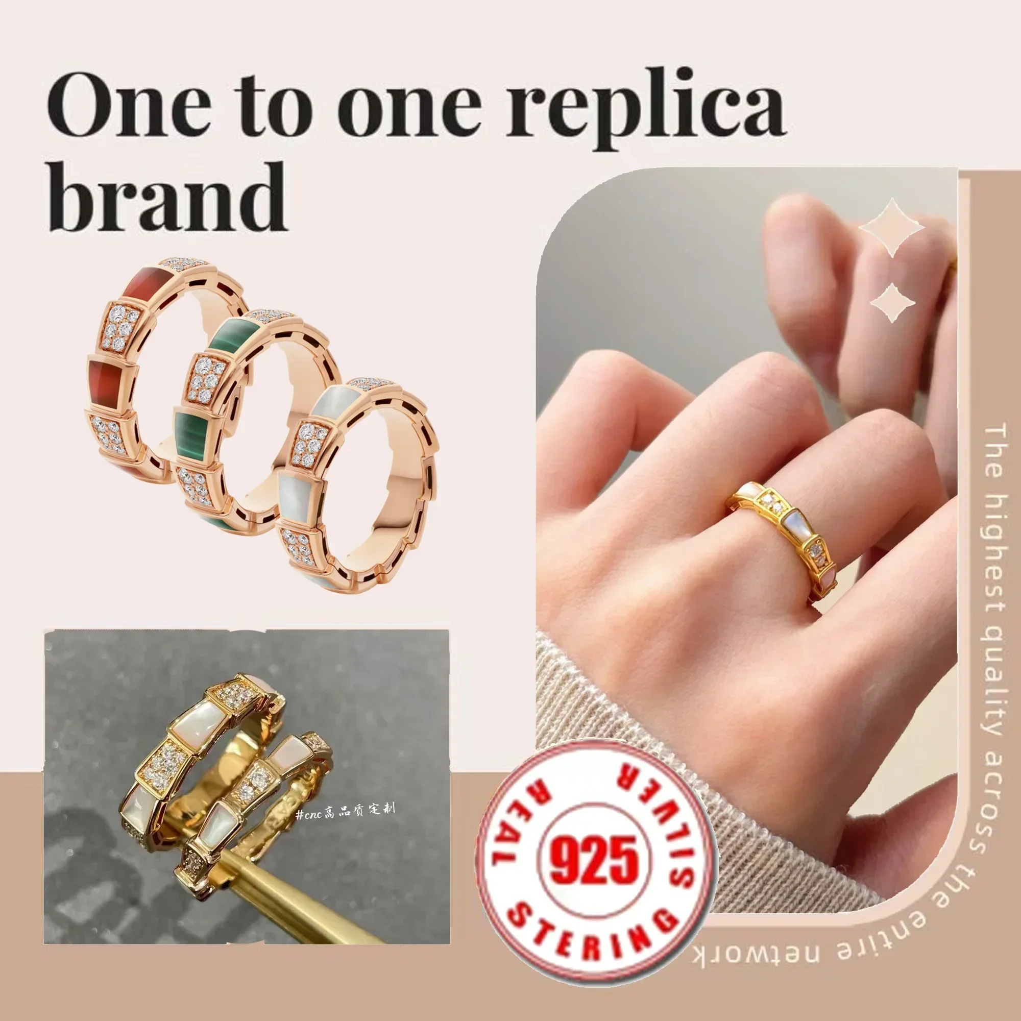 

2025 S925 Pure Silver Knot Series Cross Ring, Dense Set Diamond & Mother of Pearl, Luxurious High-End French Style
