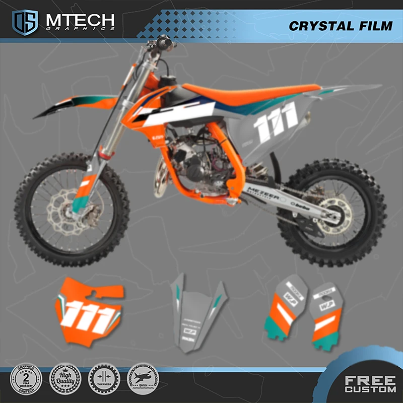 

DSMTECH MOTOR для KTM SX85 SX 85 2018 2019 2020 2021 2022-2024 пользовательские графика для мотокросса фоновые наклейки наборы наклеек 010