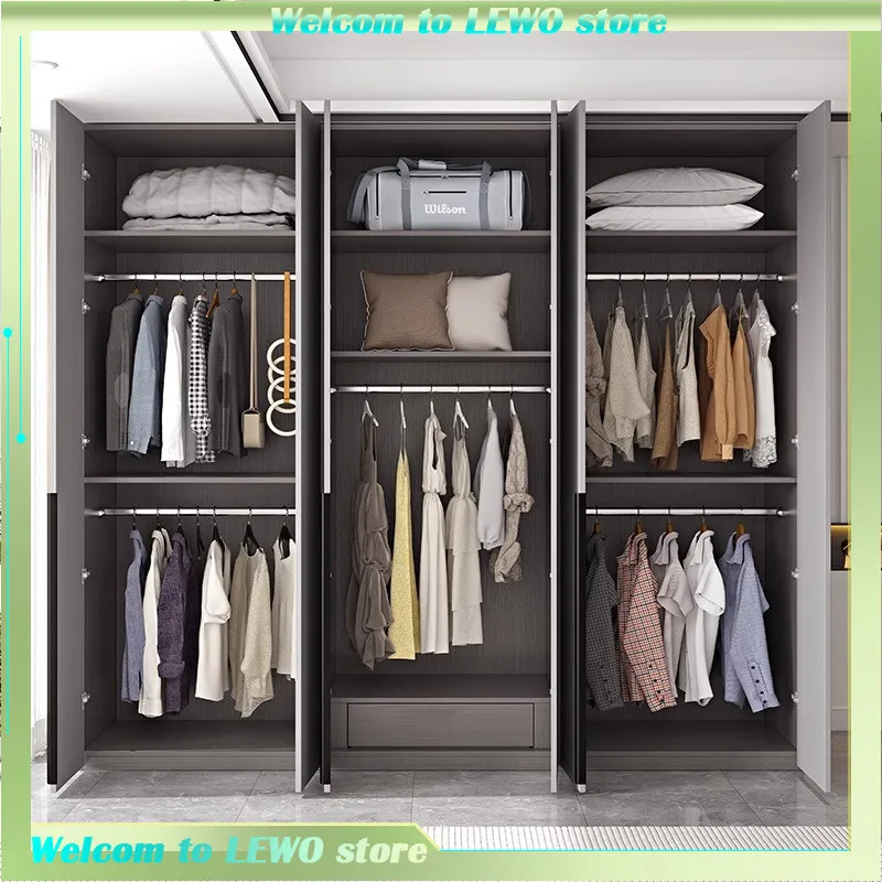 

Open Simple Wardrobe Organizer Storage Clothes Bedroom Cupboard Partitions Wardrobe Minimalist Muebles Para El Hogar Furniture