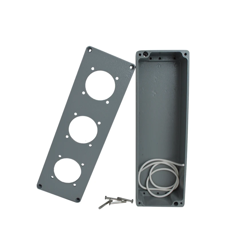 Industrial Cast Aluminum Explosion-Proof Socket Bottom Box Outdoor Waterproof IP66 Exposed Concealed with EX for Safety Equipmen