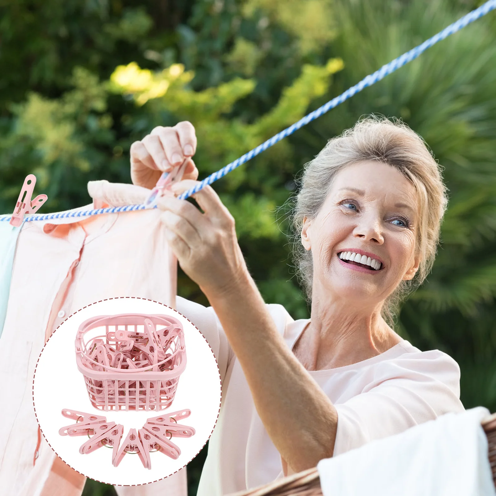 

30Pcs Multi Functional Non Slip Clothespins Plastic Laundry Clips for Towels Blankets Windproof Heavy Duty Plastic Quilt Clips