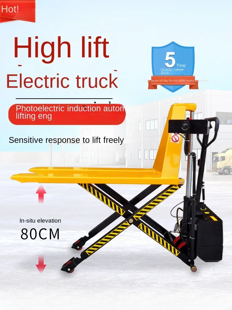 

ZZ Full Electric High Lift Truck Manual Hydraulic Electric Lift Platform Forklift