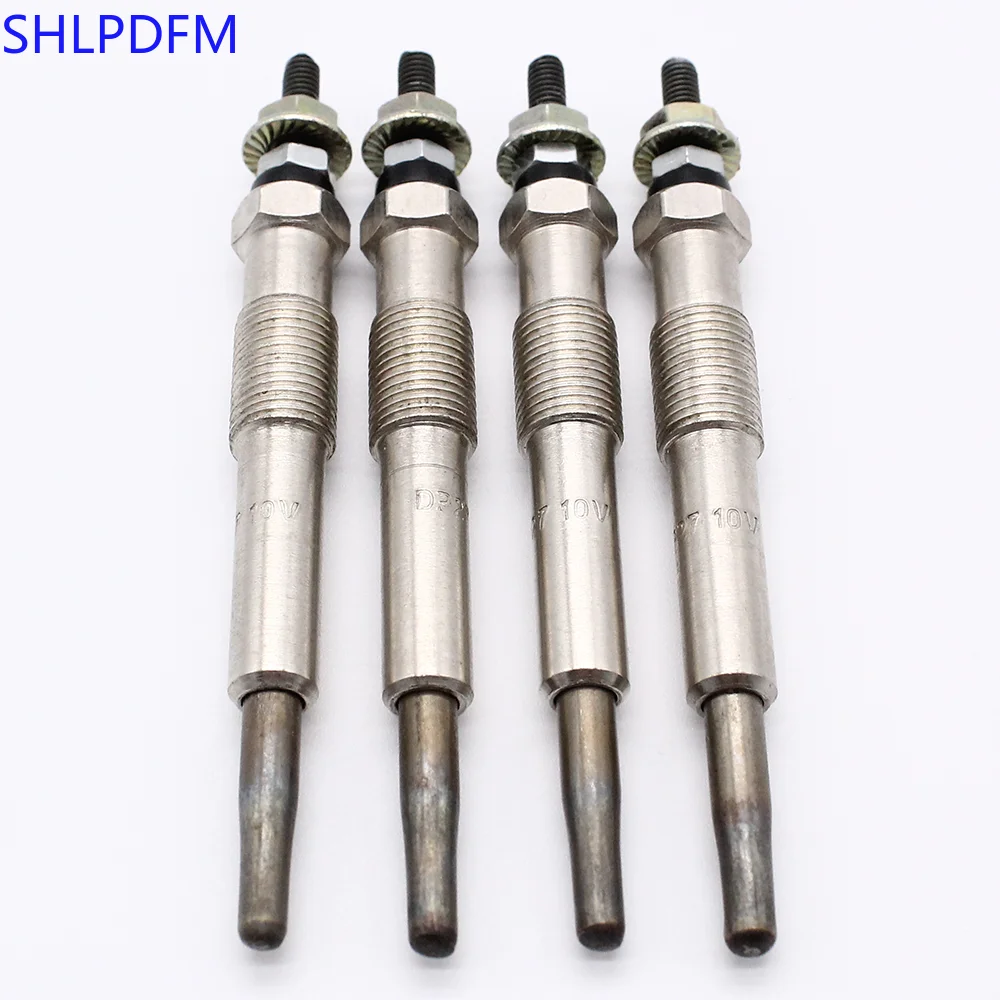 SHLPDFM 4Pcs Glow Plug For Ford Fiesta Focus Mondeo Connect Tourneo 1.8 TDCI Glow Plug Kit