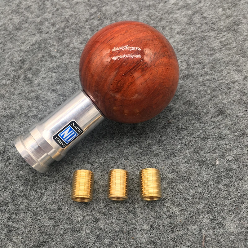 NARDI Car Real Wood Gear Shift Knob JDM Manual ND Gear Lever Knob Peach Wood Gear Shift Knob 5/6 Speed Wooden Knobs Universal