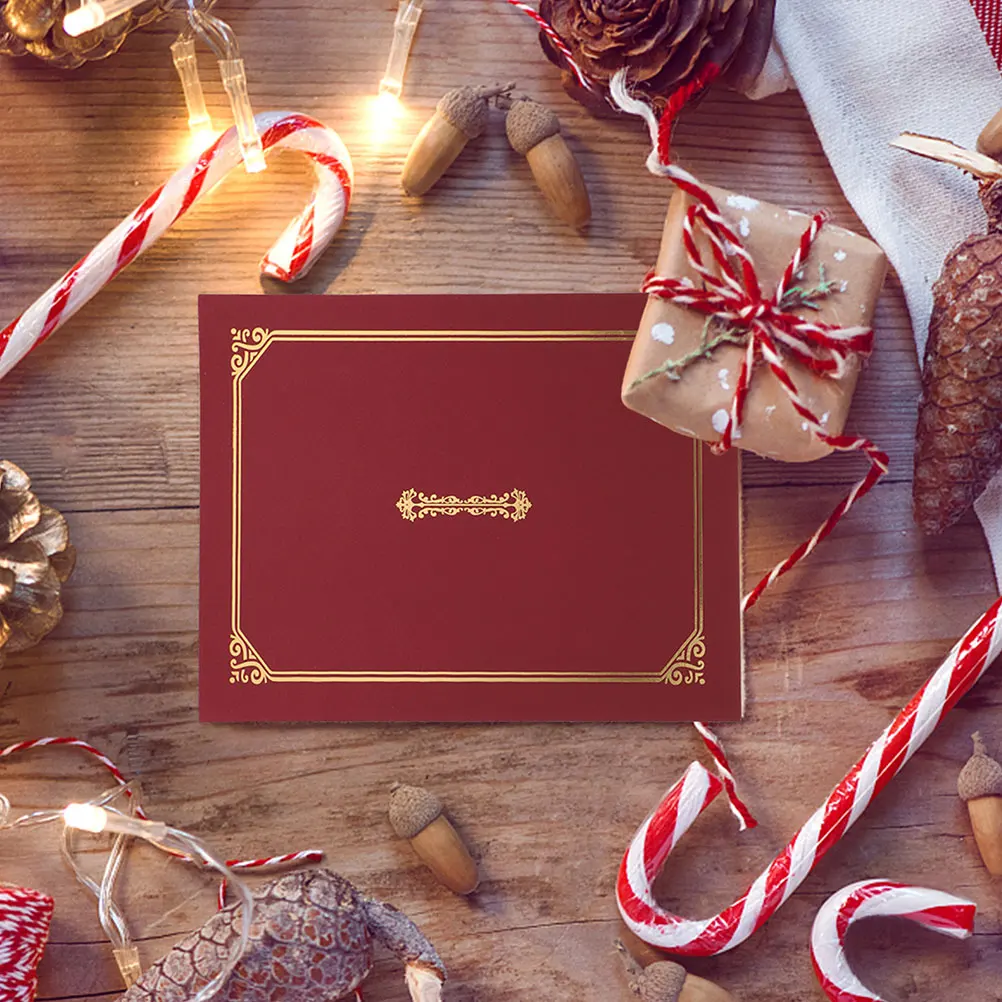 

2 шт. обложка для диплома формата А4 с золотым тиснением, элегантная и изысканная для различных сертификатов, простой и стильный дизайн для официальных мероприятий