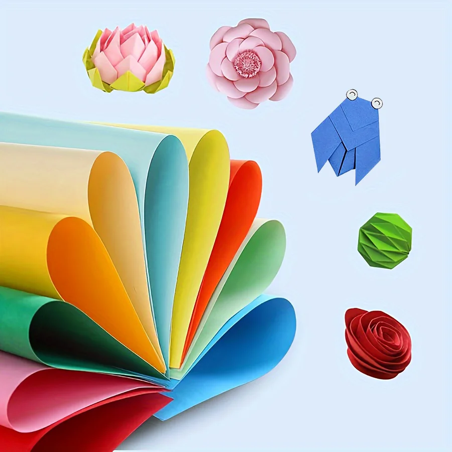 100 sheets of color A4 paper, DIY craft origami, for color printing paper, DIY arts and crafts paper cutting