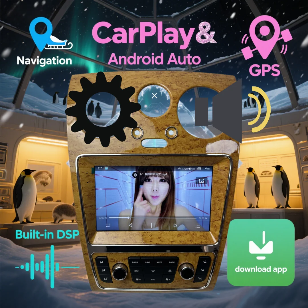 

Android 13 For Bentley Continental Flying Spur 2005 - 2012 Wireless CarPlay Car Radio Stereo Receiver Multimedia Player 9 Inch