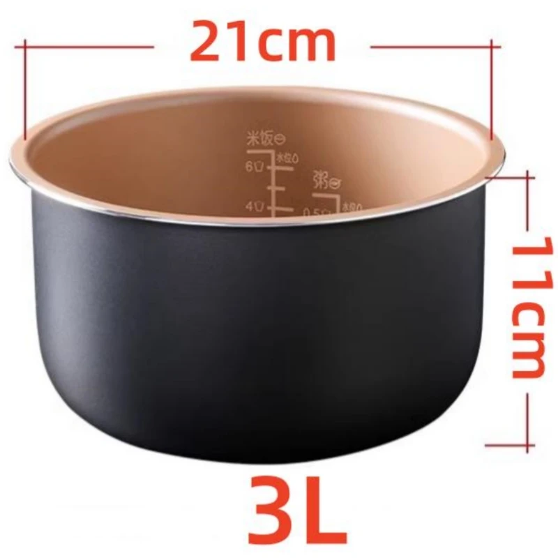 Original New 3L Rice Cooker Inner Pot for Philips HD3030 HD3031 HD3032 HD3051 HD3151 Replacement Nonstick Inner Bowl