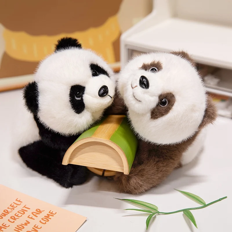 30/40/55CM Lying Panda Plush Toys Cartoon Animal Giant Panda Stuffed Soft Doll Pillow For Christmas Gifts