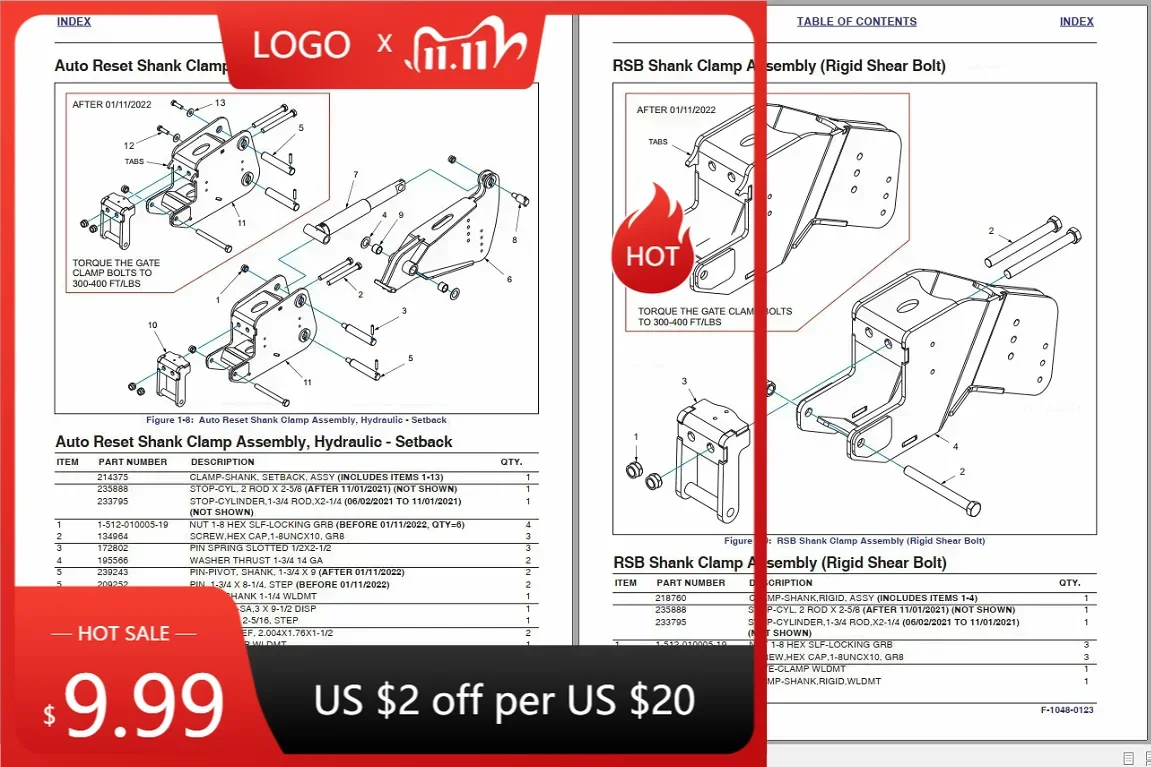 SpecDiag Landoll All Brillion Farm Equipment Operators Manual Part Catalogue DVD