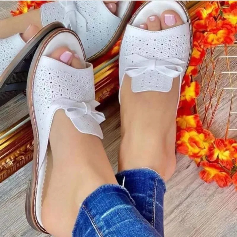 Slippers Women Casual Flats Shoes Summer 2024 Woman Shoes Slingback Sandals Fashion Ladies Flip Flops Daily Walking Woman Slides