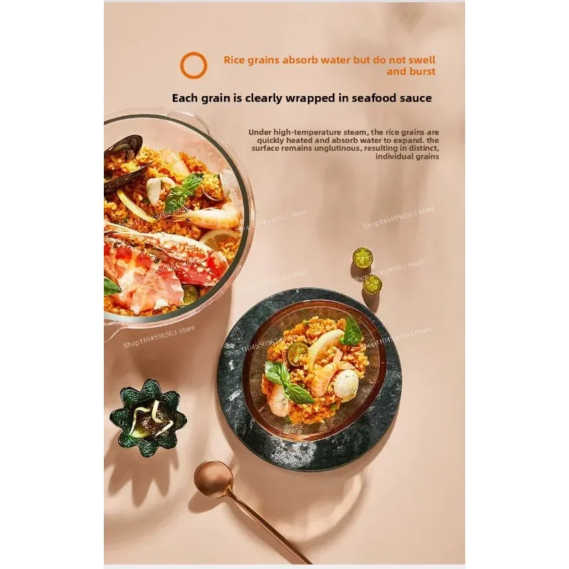 Smart 3L Electric Rice Cooker with Glass Lid, Multifunctional & Reservation, New Style Kitchen Appliance